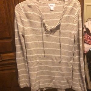 Lace Up Front Sweater